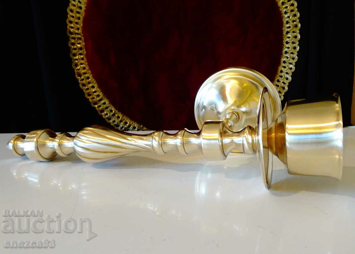 Bronze wall candlestick, piano candlestick. - 7 Bronze wall candlestick, piano candlestick. - 7