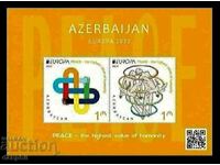 Азърбайжан 2023 Европа СЕПТ, чист блок, неклеймован.