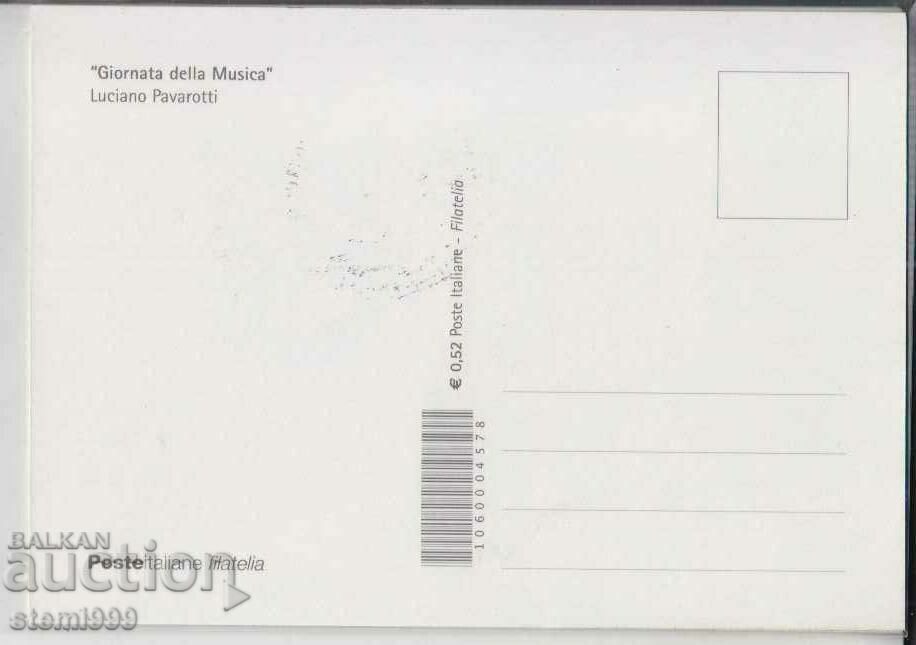 Postcard FDC Luciano Pavarotti with price 1.90 BGN | € 0.97 Postcard FDC Luciano Pavarotti with price 1.90 BGN | € 0.97