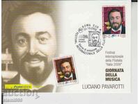 Postcard FDC Luciano Pavarotti