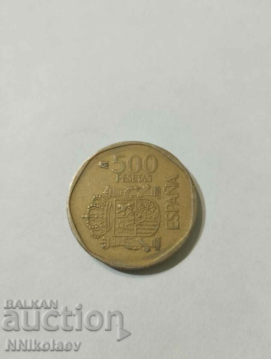 Ισπανία 500 πεσέτες 1988 με τιμή 4.00 BGN | € 2.05 Ισπανία 500 πεσέτες 1988 με τιμή 4.00 BGN | € 2.05