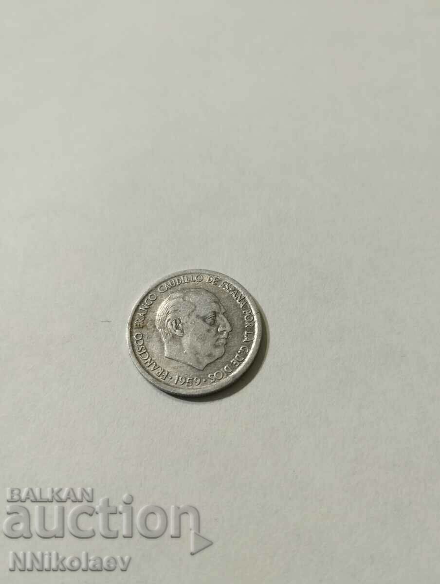 Auction Spain 10 Centimos 1959 Auction Spain 10 Centimos 1959