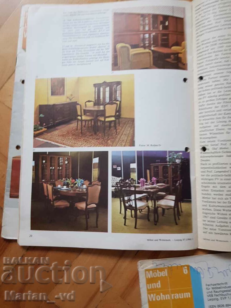 German interior design magazines from 1984 - 3 issues - 5