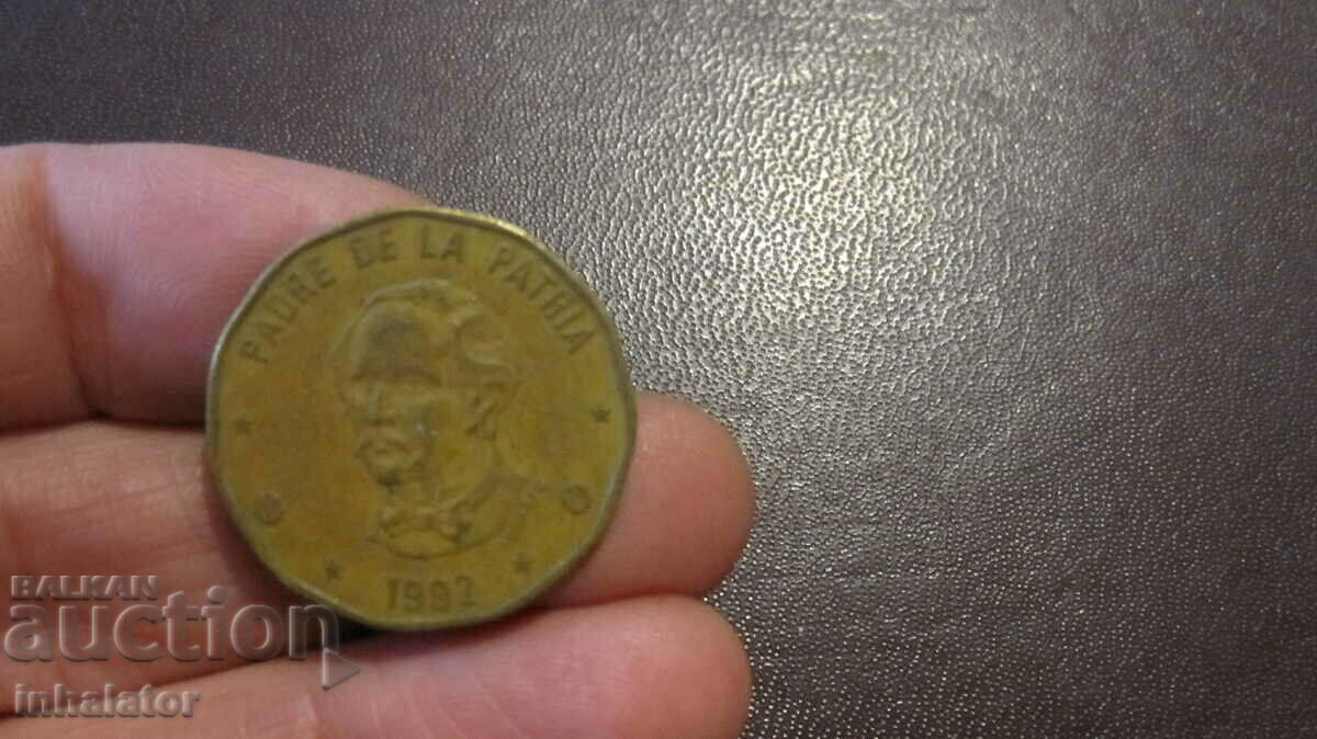 1 peso DOMINICAN 1992