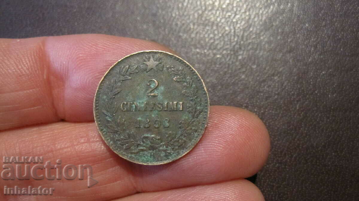 1898 2 centesimi Italy