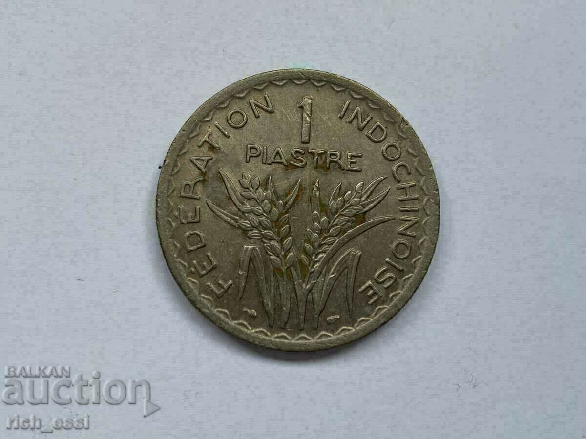 Δημοπρασία 1 piastre, 1947, Ινδοκίνα Δημοπρασία 1 piastre, 1947, Ινδοκίνα