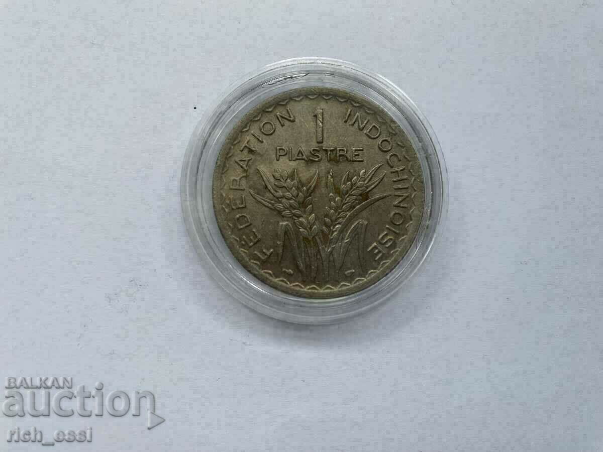 Παράδοση 1 piastre, 1947, Ινδοκίνα Παράδοση 1 piastre, 1947, Ινδοκίνα