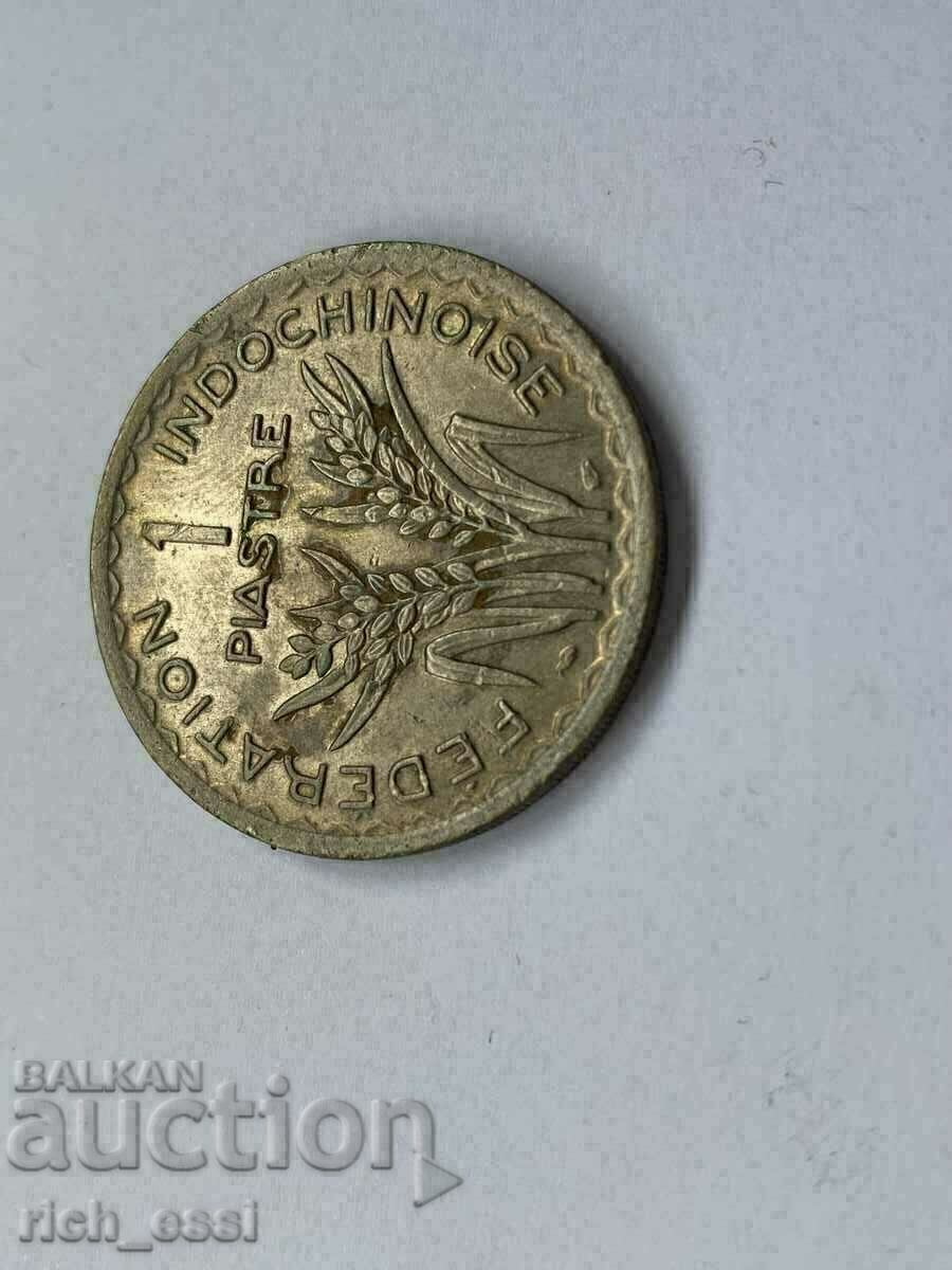 1 piastre, 1947, Ινδοκίνα 1 piastre, 1947, Ινδοκίνα