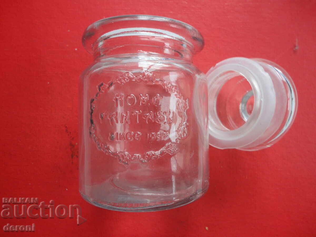 Auction Glass jar piggy bank Auction Glass jar piggy bank