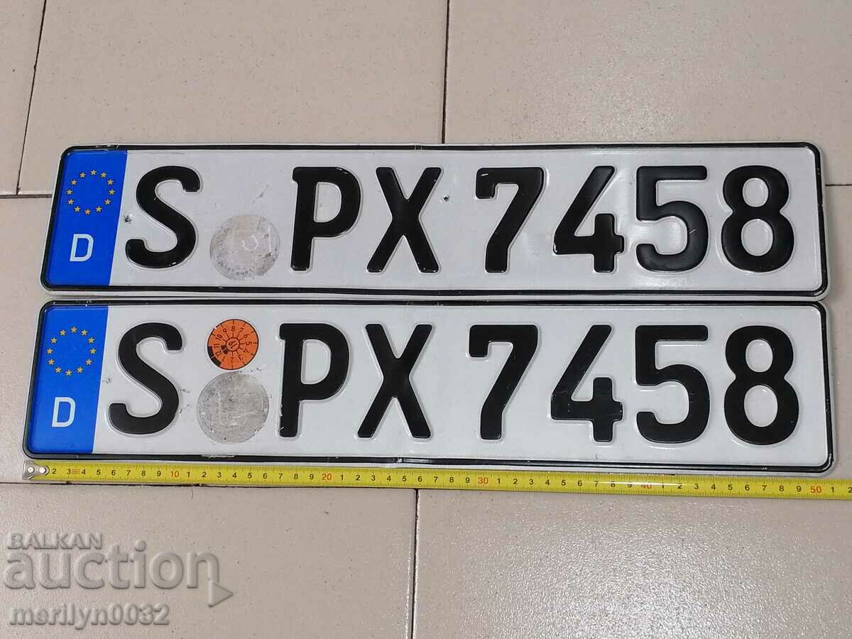 Pair of numbers, registration number, plate, number plate with price 29.00 BGN | € 14.83 Pair of numbers, registration number, plate, number plate with price 29.00 BGN | € 14.83
