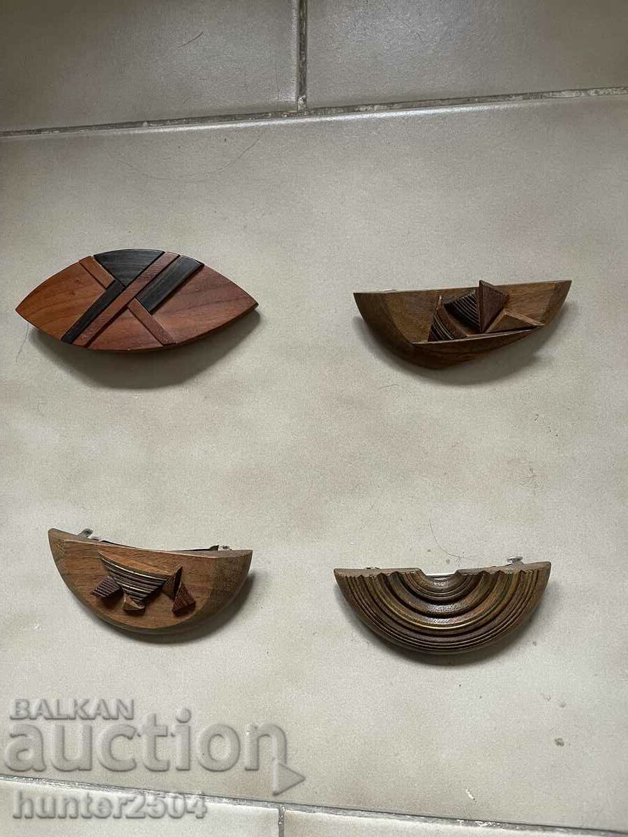 Φουρκέτες, ξύλινες, παραγωγής ART, τέλεια.