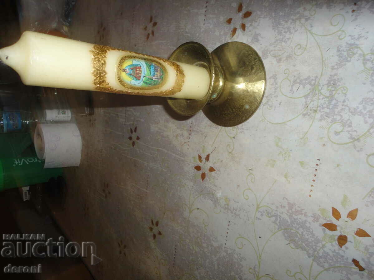 Старинен бронзов свещник 9 - 5