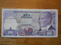 1000 Lira 1970 - Turkey ( VF )