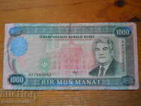 1000 manat 1995 - Τουρκμενιστάν (F )