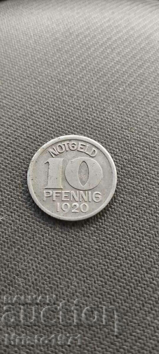 10 pfenning 1920