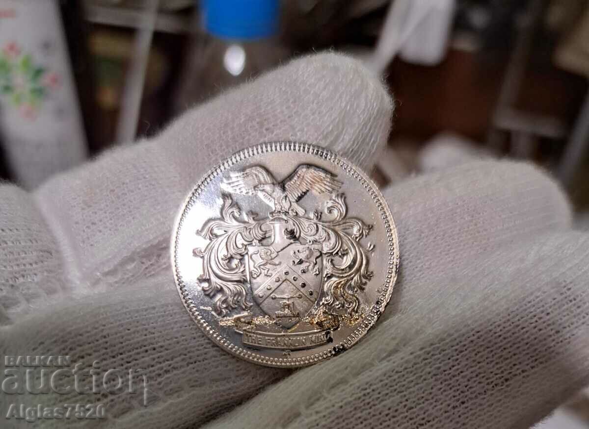 American silver token /Franklin 7.18 gr.,925/ with price 45.00 BGN | € 23.01 American silver token /Franklin 7.18 gr.,925/ with price 45.00 BGN | € 23.01