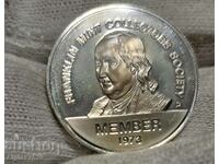 American silver token /Franklin 7.18 gr.,925/