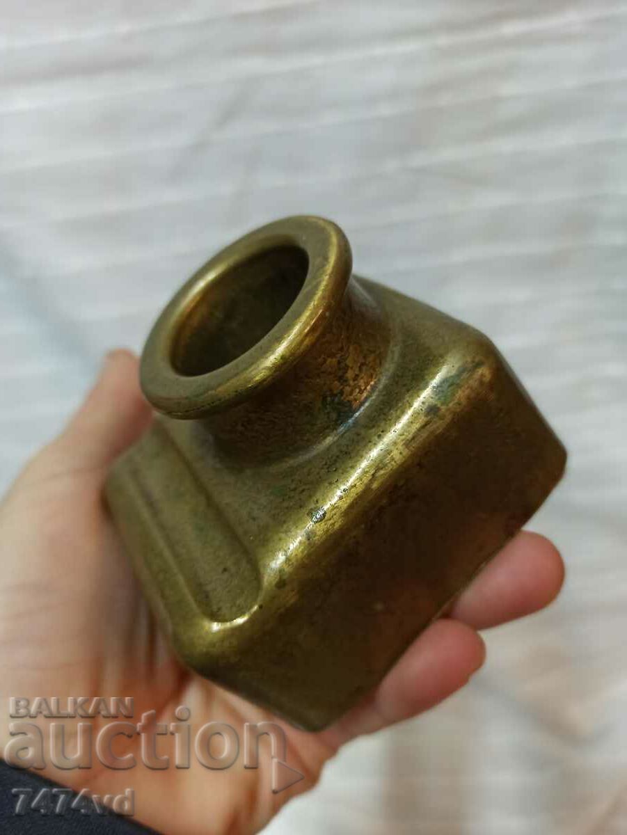 Auction BRONZE INK POT Auction BRONZE INK POT