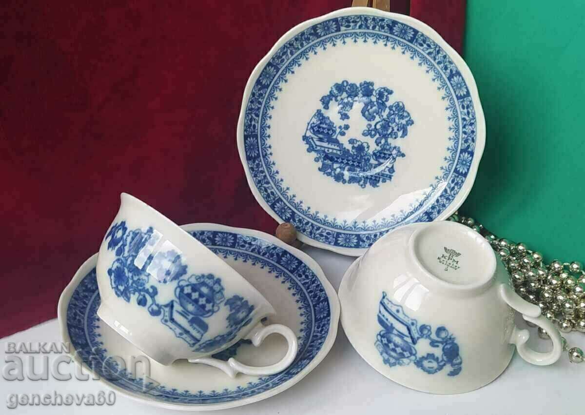 Fine porcelain KPM tea cup and saucer set