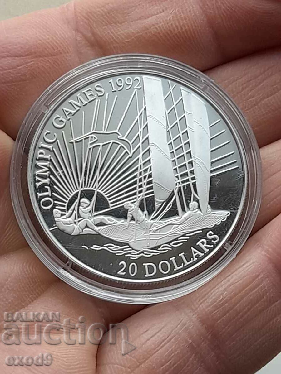 Moneda de argint de 20 de dolari Kiribati