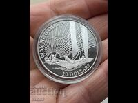 Сребърна монета 20 Долара Кирибати
