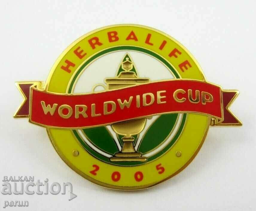 HERBALIFE-Рядка колекционерска значка-Световна купа 2005г