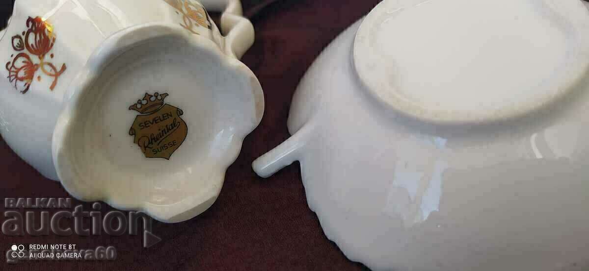 Auction Beautiful SEVELEN milk jug and leaf Auction Beautiful SEVELEN milk jug and leaf