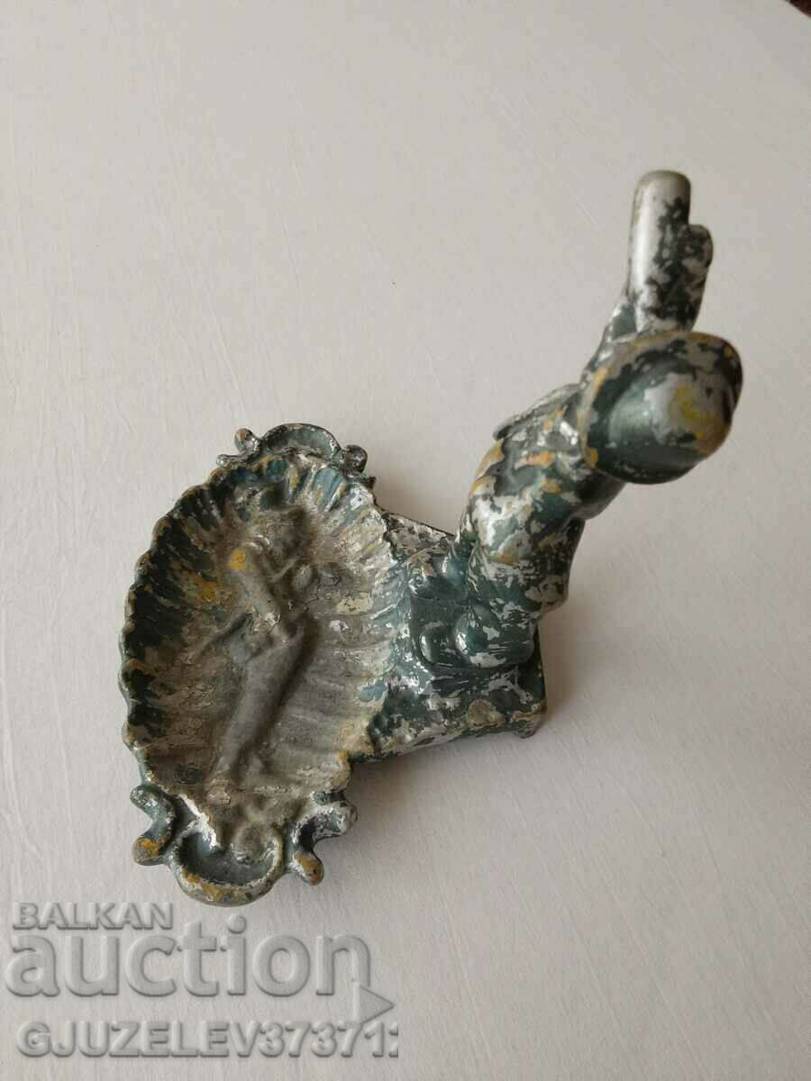 Auction Old Stone Figure with ashtray USSR boy Auction Old Stone Figure with ashtray USSR boy