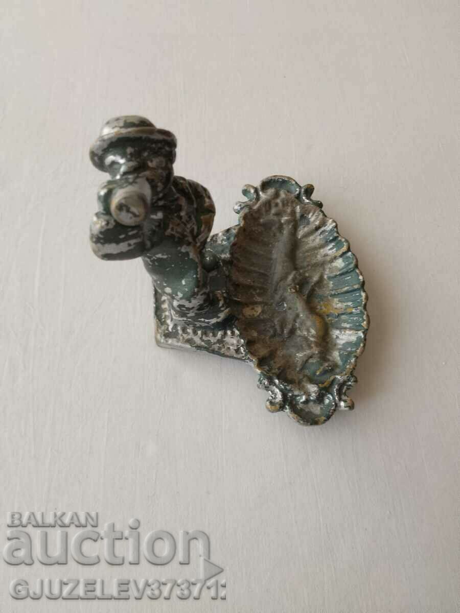 Old Stone Figure with ashtray USSR boy - 5 Old Stone Figure with ashtray USSR boy - 5