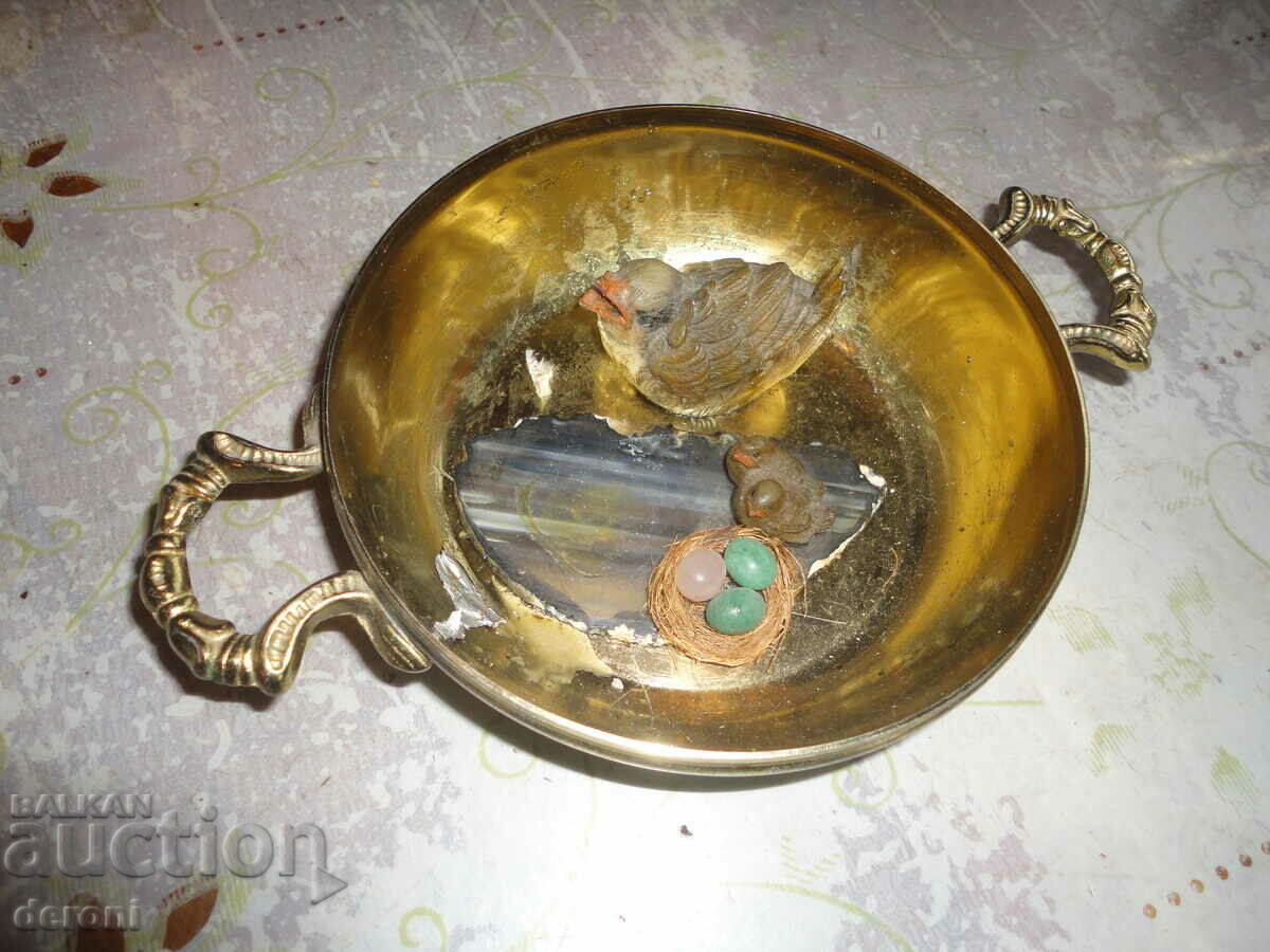 Delivery of Bronze composition plastic decoupage Nest Delivery of Bronze composition plastic decoupage Nest