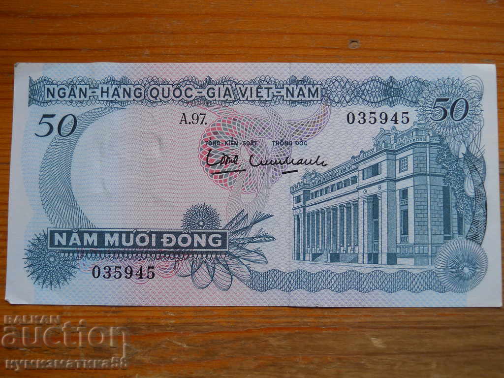 50 Dong 1969 - Vietnam de Sud ( EF )
