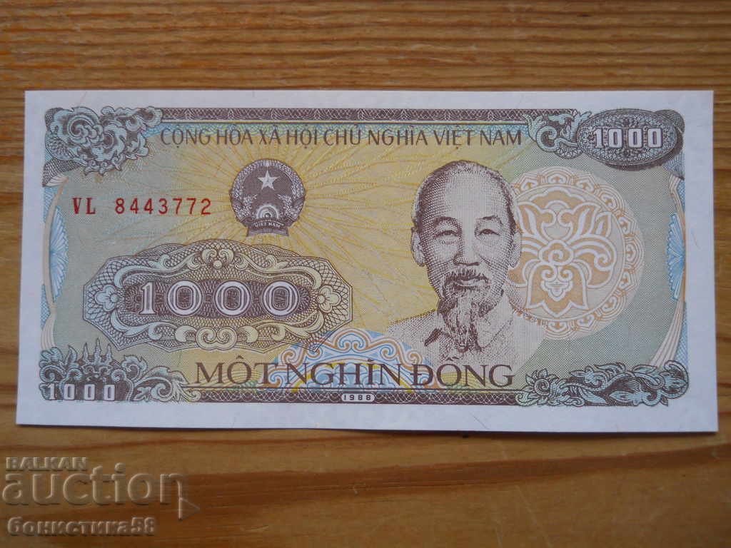 1000 донг 1988 г - Виетнам ( UNC )