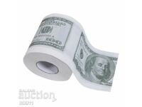 Toilet paper dollars, 100 dollar bill, dollars