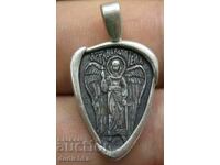 Silver pendant icon St. Archangel Michael