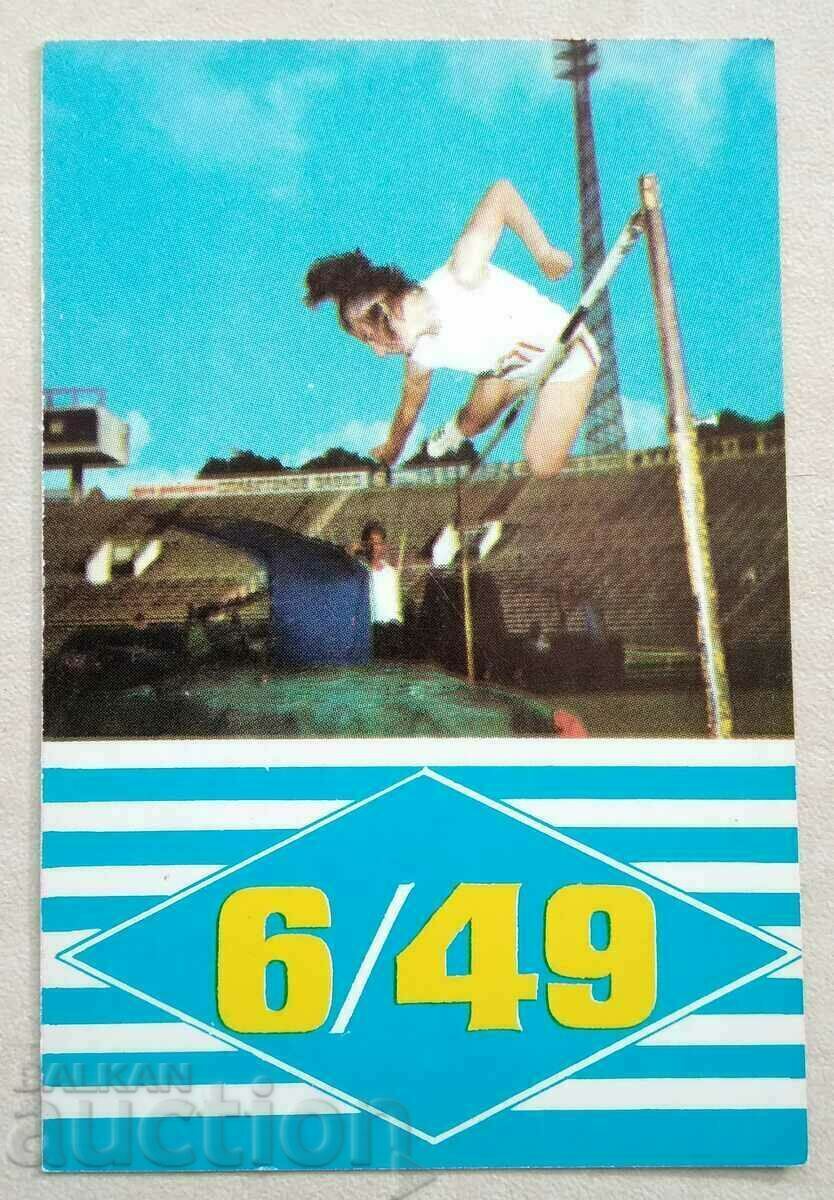 14913 Calendar - Sport Toto 6 din 49 - 1973
