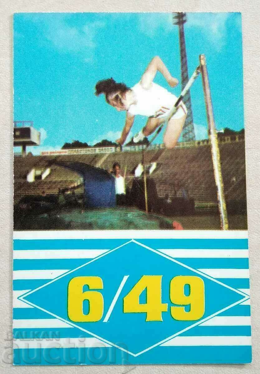 14914 Calendar - Sport Toto 6 din 49 - 1973