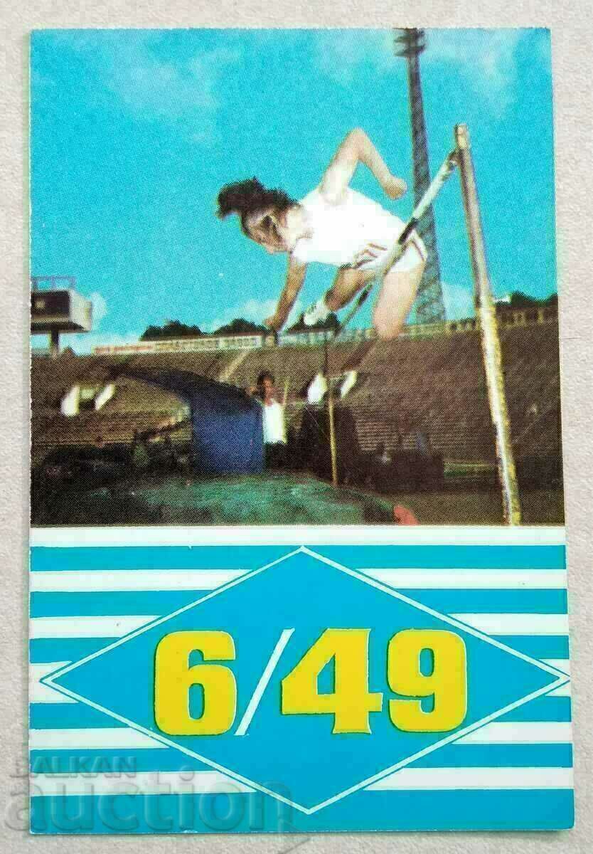 14920 Calendar - Sport Toto 6 din 49 - 1973