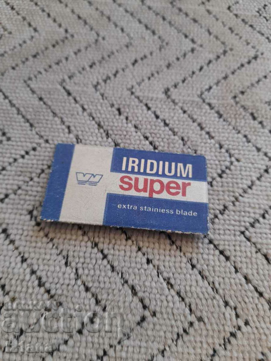 Old Iridium Super razor blade