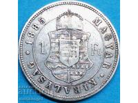 Forint 1885 Hungary Franz Joseph silver