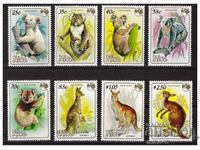NIUE 1984 FAUNA 8 timbre seria curata Michel pret 14 euro