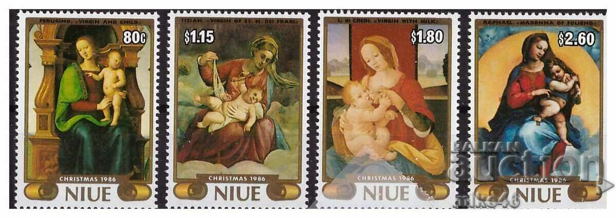 NIUE 1986 Christmas clean series Michel price 19 euros