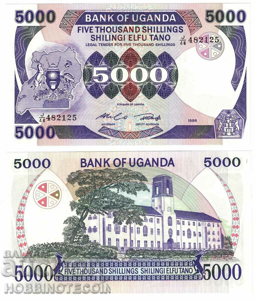UGANDA UGANDA 5000 5000 Shilling issue issue 1986 NEW UNC