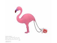 Флашка 32 гб Розово Фламинго , USB птица Фламинго