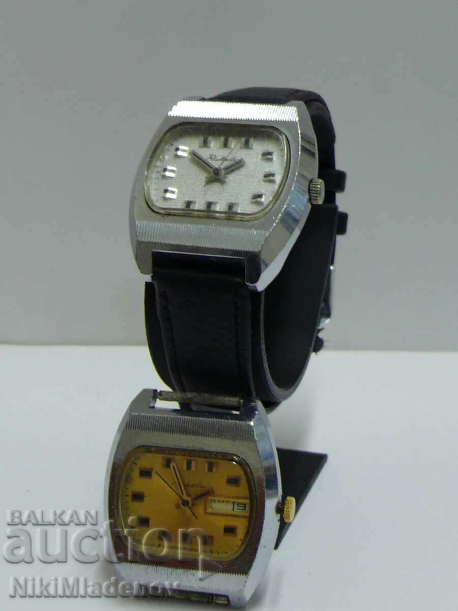 Лот два Съветски РАКЕТА ТВ Мъжки ръчни часовници