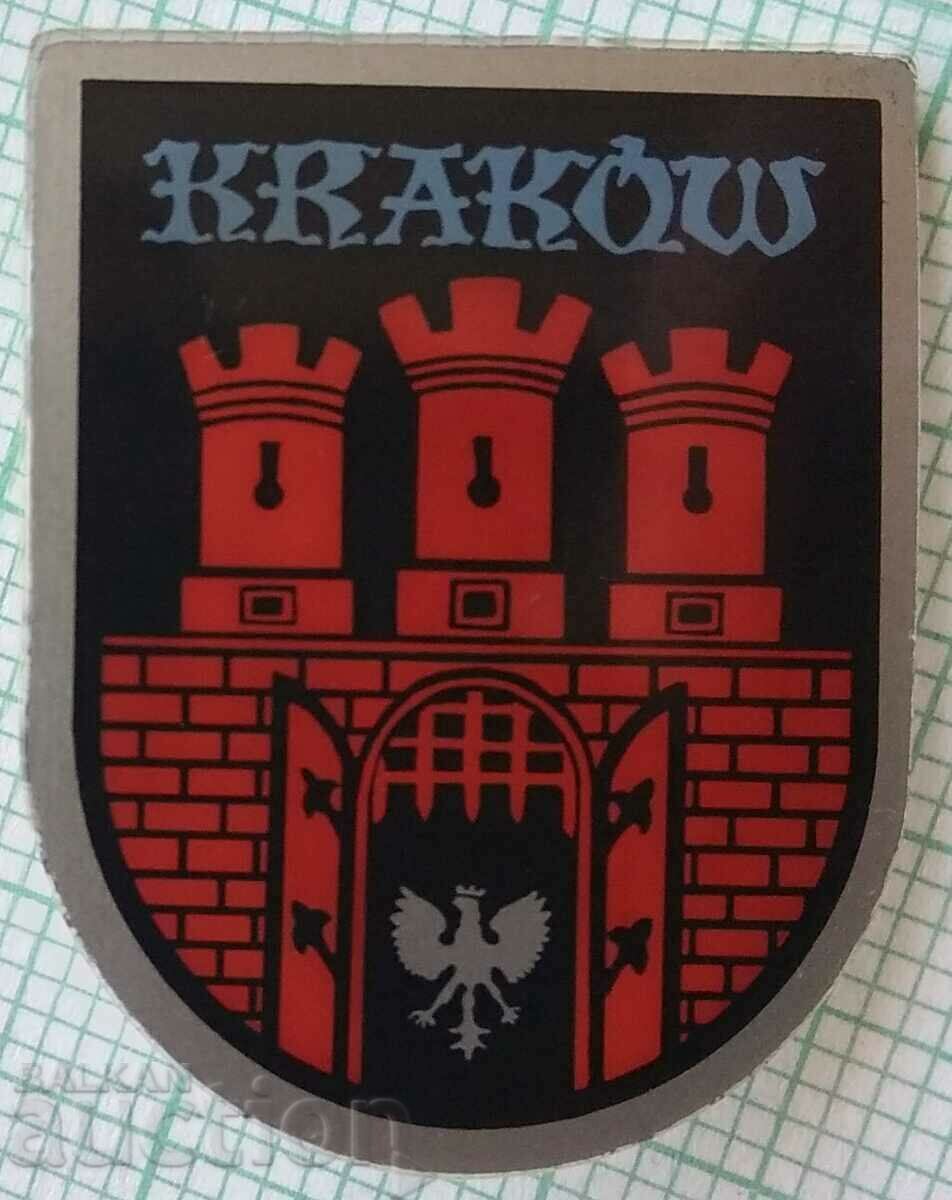 14660 Badge - coat of arms of the city of Krakow - Poland