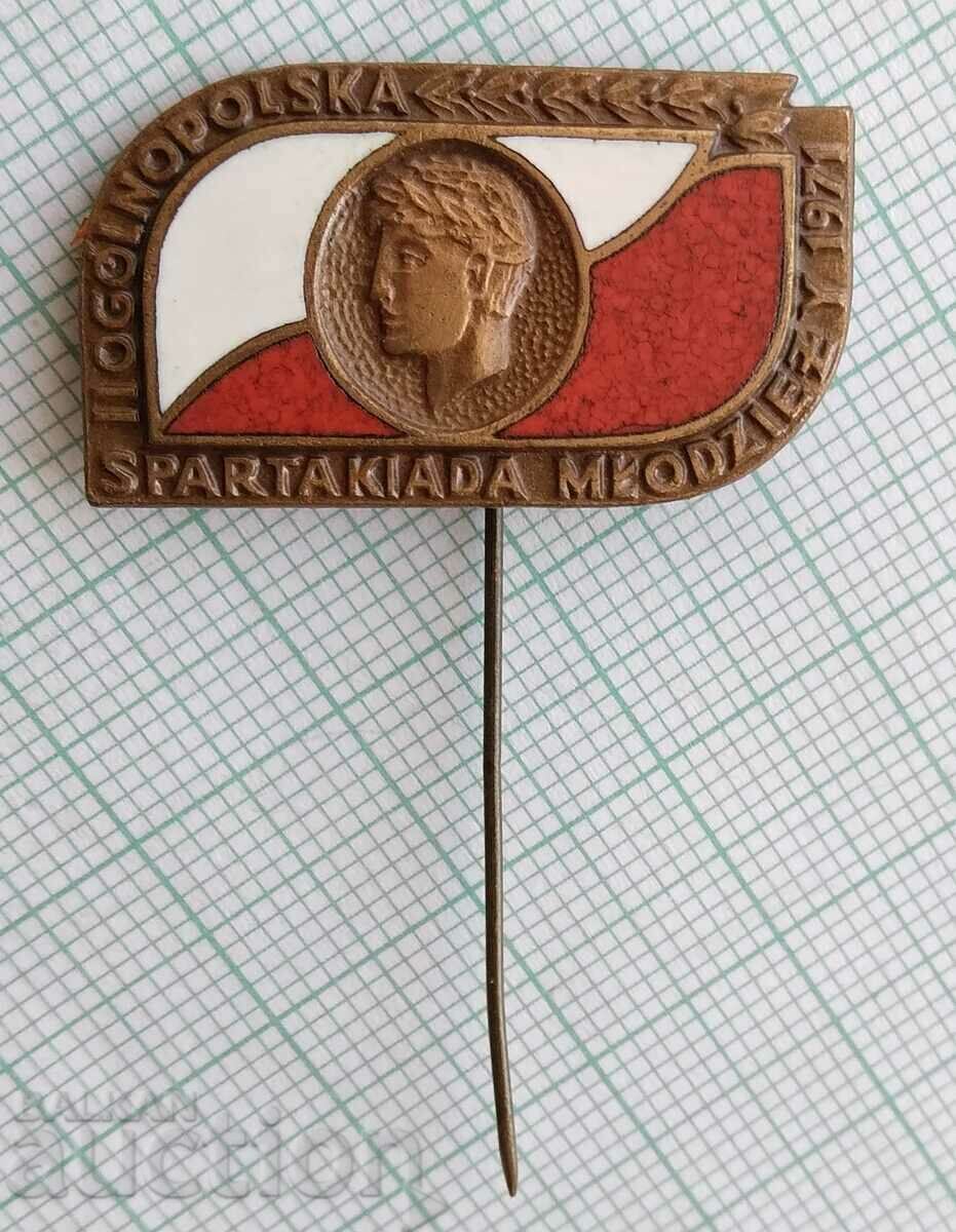 14662 Badge - Spartakiad Poland 1971 - bronze enamel with price 5.00 BGN | € 2.56 14662 Badge - Spartakiad Poland 1971 - bronze enamel with price 5.00 BGN | € 2.56