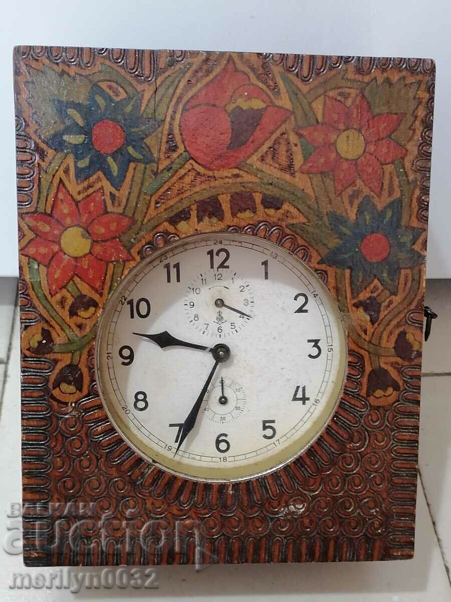 Будилник настолен часовник Густав Бекер нач. на 20-ти век
