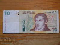 10 pesos 1998-2003 - Argentina ( VF )