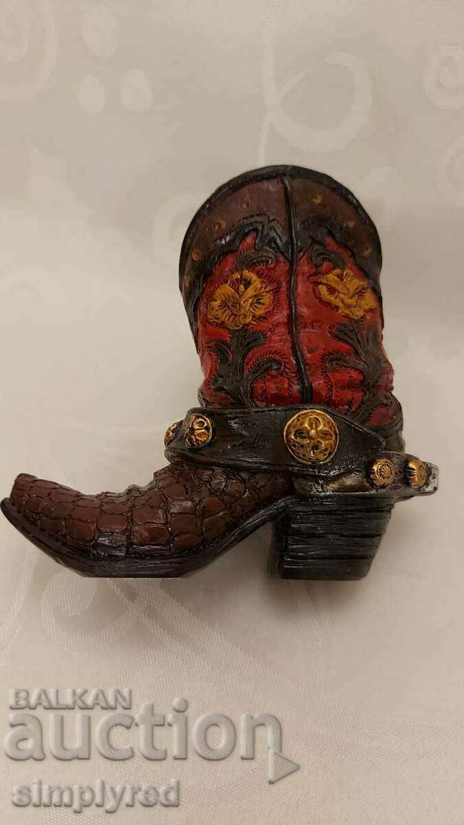 Decorative cowboy boot, decoration