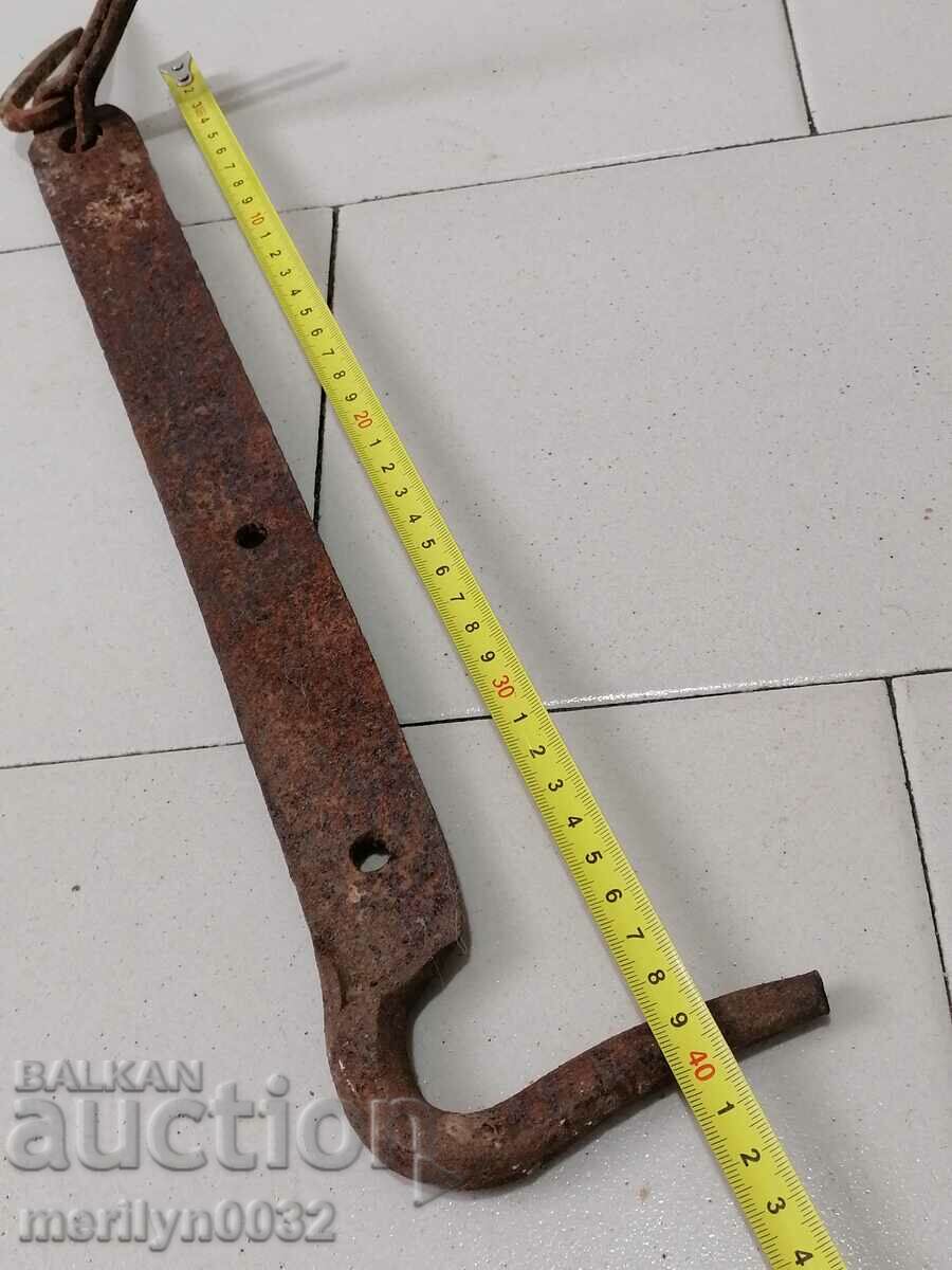 Antique wrought iron latch, lock, latch for an antique gate - 5 Antique wrought iron latch, lock, latch for an antique gate - 5